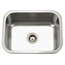 Hamat CLA-2318S-1 - Classic 23'' Undermount Stainless Steel Single Bowl Kitchen Sink