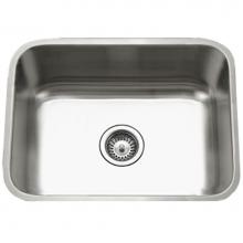 Hamat ENT-2318S-1 - Undermount Stainless Steel Single Bowl Kitchen Sink, 18 Gauge