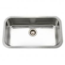 Hamat ENT-3218S-20 - Undermount Stainless Steel Large Single Bowl Kitchen Sink, 18 Gauge