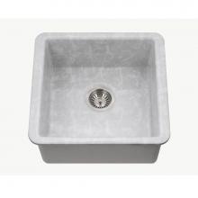 Hamat CHE-1717BU-MZ - Undermount Fireclay Bar Sink, Marble