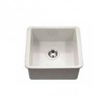 Hamat CHE-1717BU-WH - Undermount Fireclay Bar Sink, White