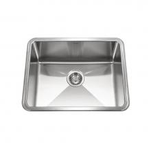 Hamat HYD-2318S-1 - Hydrus 23'' 15MM Radius Undermount Stainless Steel Single Bowl Kitchen Sink