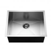 Hamat PADA-2318SU-5-1 - ADA Zero Radius Undermount Stainless Steel Sink