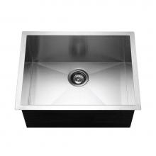 Hamat PADA-2318SU-5.5-1 - ADA Zero Radius Undermount Stainless Steel Sink