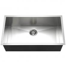 Hamat PADA-3218SU-5-1 - ADA Zero Radius Undermount Stainless Steel Sink