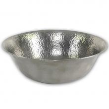 Hamat SAN-16RVES-PW - Undermount Copper Single Bowl Lavatory Vessel Sink, Pewter