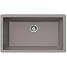 Hamat SIO-3319DU-TA - Granite Undermount 50/50 Double Bowl Kitchen Sink, Taupe