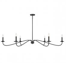 Savoy House Meridian M100119MBK - 6-Light Chandelier in Matte Black