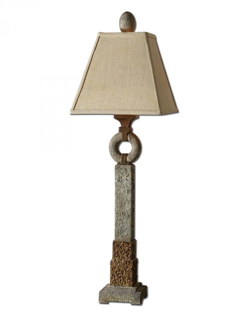 One Light Gray Table Lamp