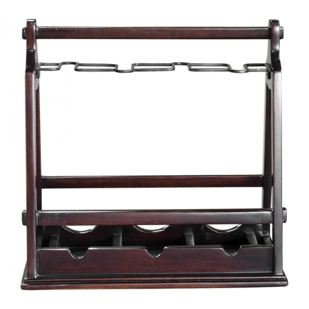 Uttermost Ossana Mahogany Wine Holder