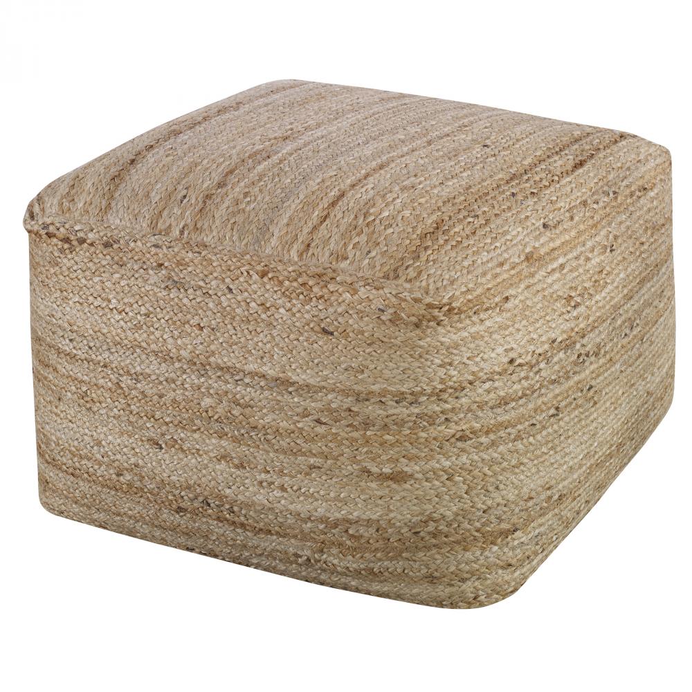 Camden Braided Hemp Pouf