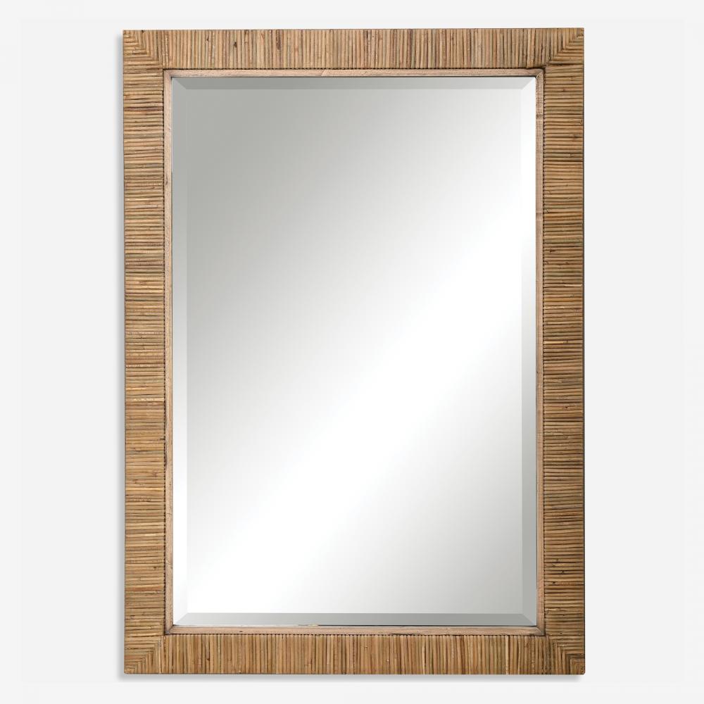 Cape Natural Rattan Mirror