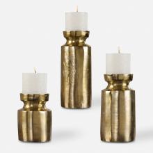 Uttermost 18958 - Amina Antique Brass Candleholders Set/3