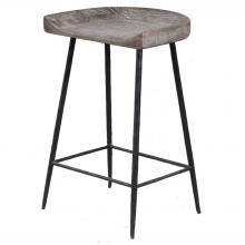 Uttermost 22885 - Cordova Carved Wood Counter Stool