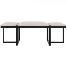 Uttermost 23761 - Triple Cloud Modern Upholstered Bench