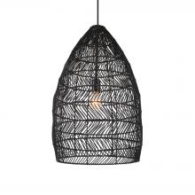 Uttermost 21588 - Nandi 1 Light Woven Black Pendant