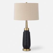 Uttermost 30261 - Spyglass Black Wood Grain Table Lamp