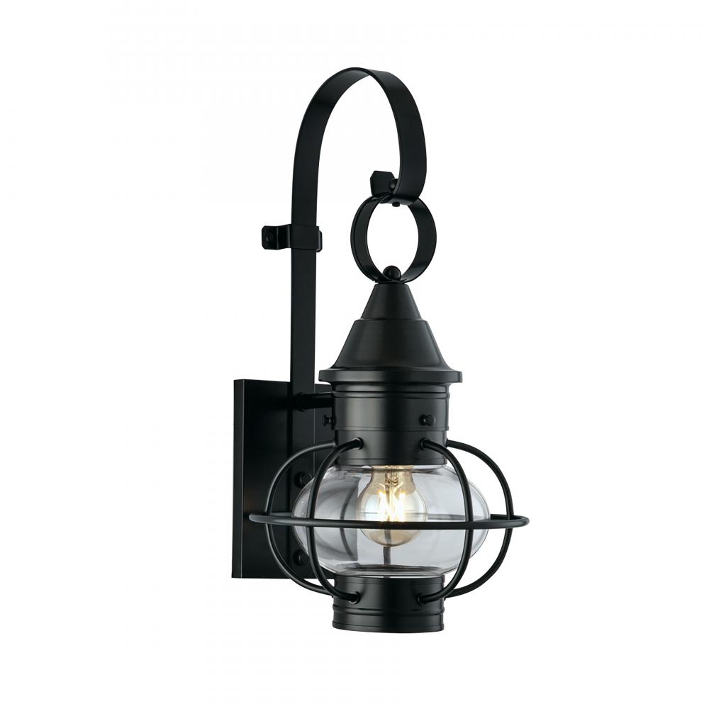 Classic Onion 17.75'' High 1-Light Outdoor Sconce - Black