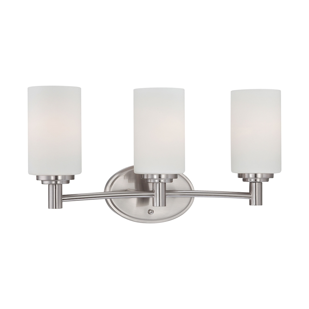 Thomas - Pittman 19'' Wide 3-Light Vanity Light - Brushed Nickel