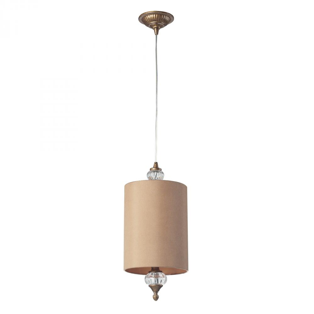 Dalton 1 Light Pendant In Mocha