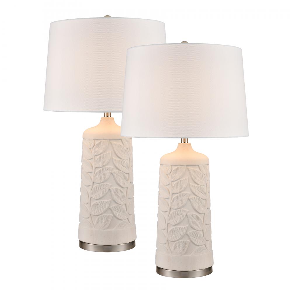 Penny 32.5'' High 1-Light Table Lamp - Set of 2 White