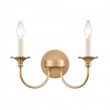 ELK Home 89721/2 - Cecil 14'' Wide 2-Light Vanity Light - Natural Brass