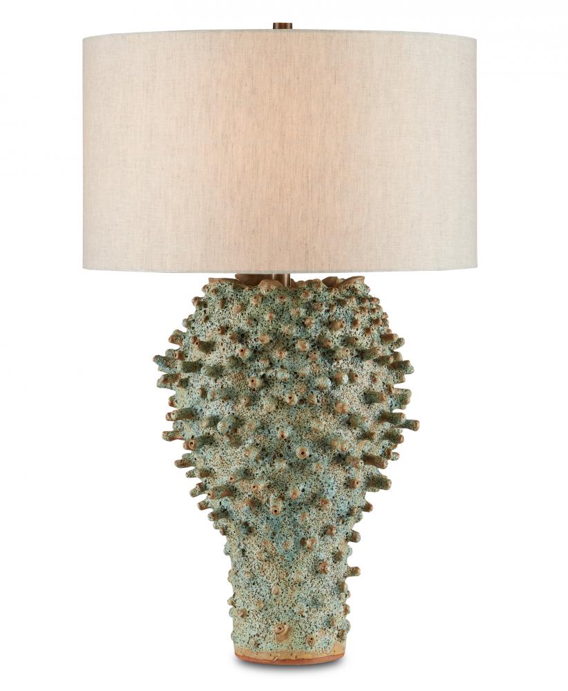 Sea Urchin Green Table Lamp