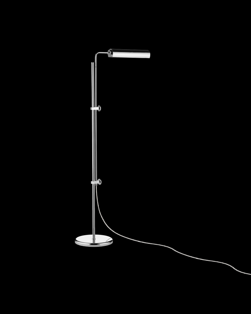 Satire Nickel Floor Lamp