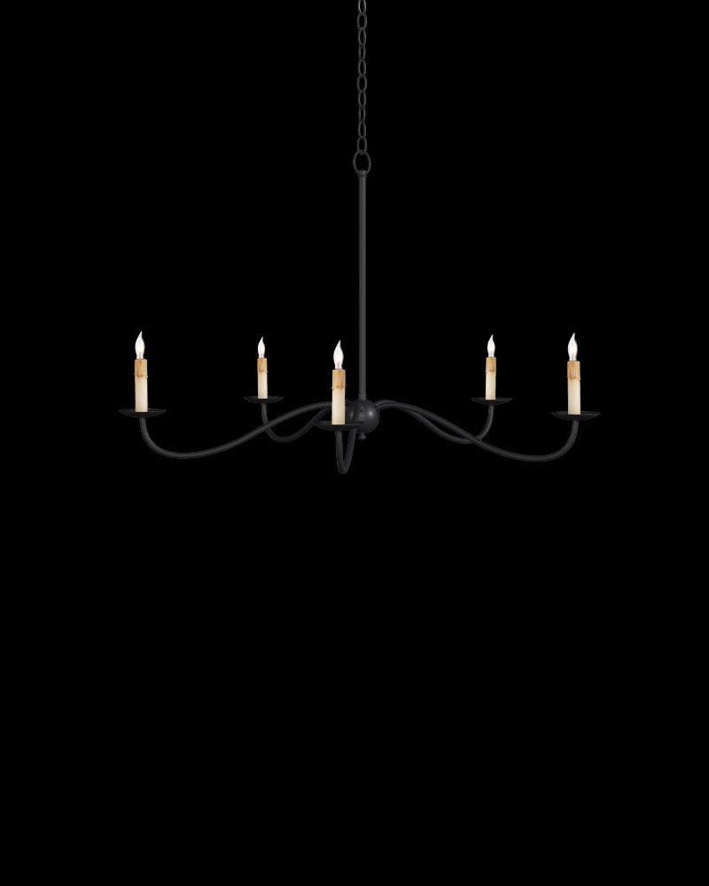 Saxon Small Black Chandelier