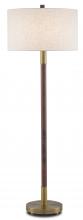 Currey 8000-0081 - Bravo Mahogany Floor Lamp