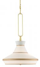 Currey 9000-0770 - Perth Gold & White Pendant