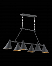 Currey 9841 - Culpepper Black Rectangular Chandelier